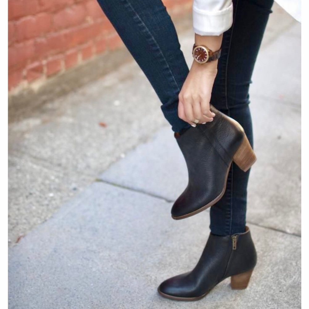 Madewell Billie Ankle Boots Black - Booties